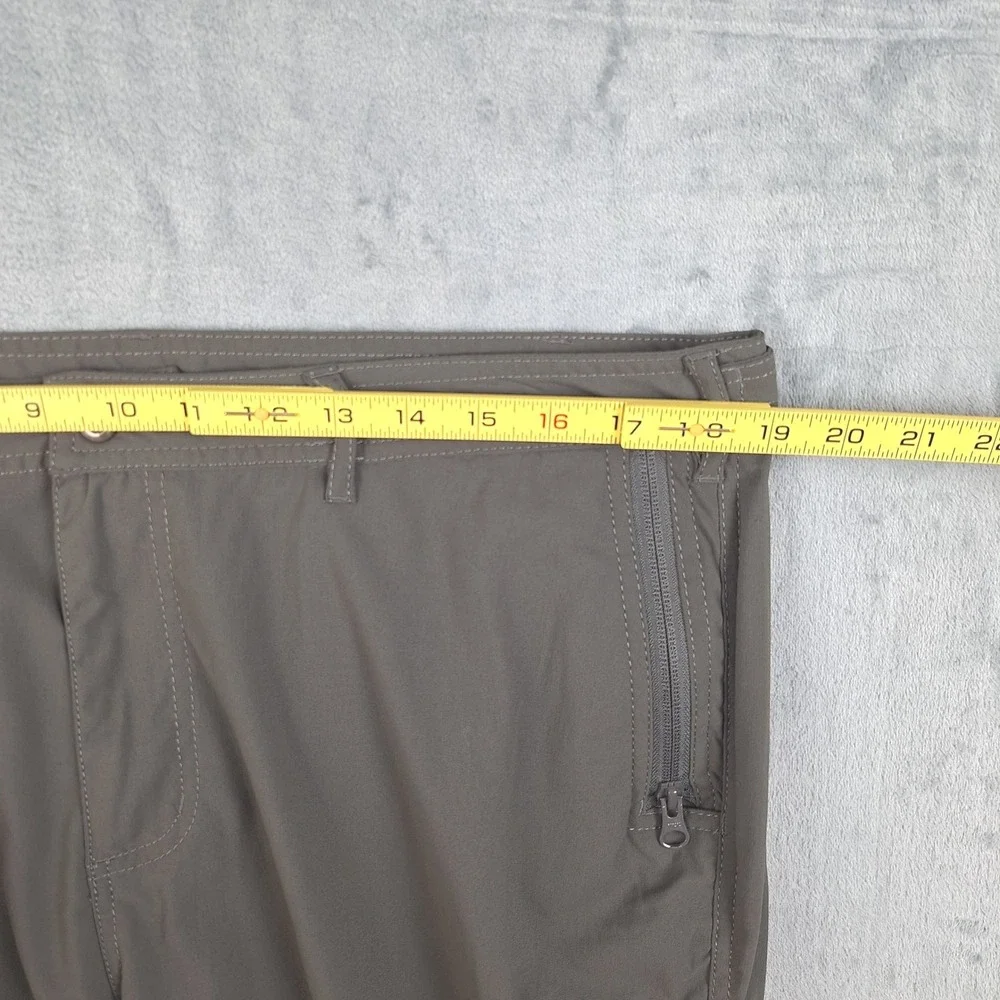 Clothing Arts Pants Womens 16 Gray P Cubed Pick Pocket Proof Chino Cargo Stretch